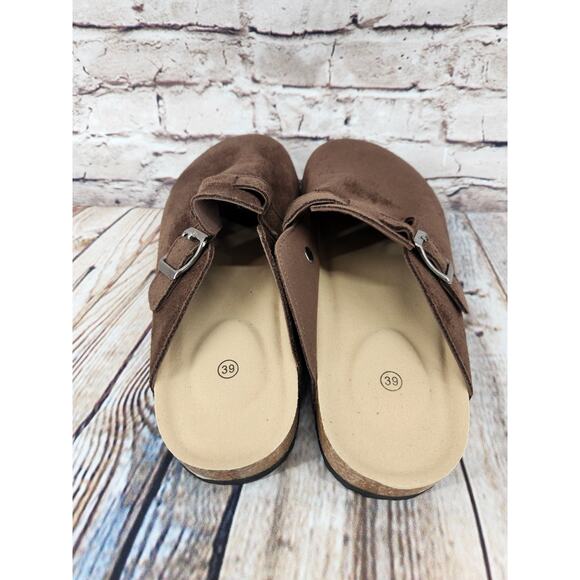 Women's Clog Flats Size 8 39 NEW Brown Tiktok Shoe - Picture 4 of 5